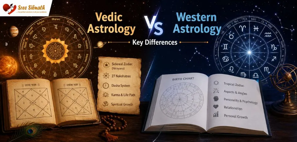 Vedic Astrology vs Western Astrology: Key Differences